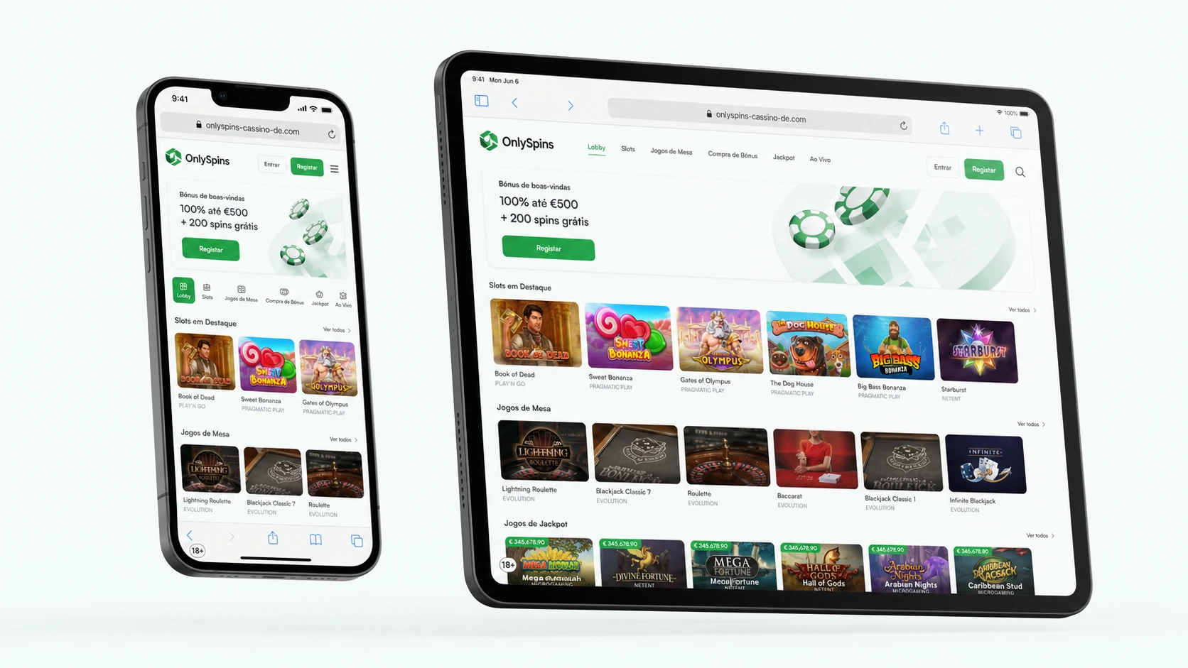 OnlySpins Casino App auf iPhone und iPad