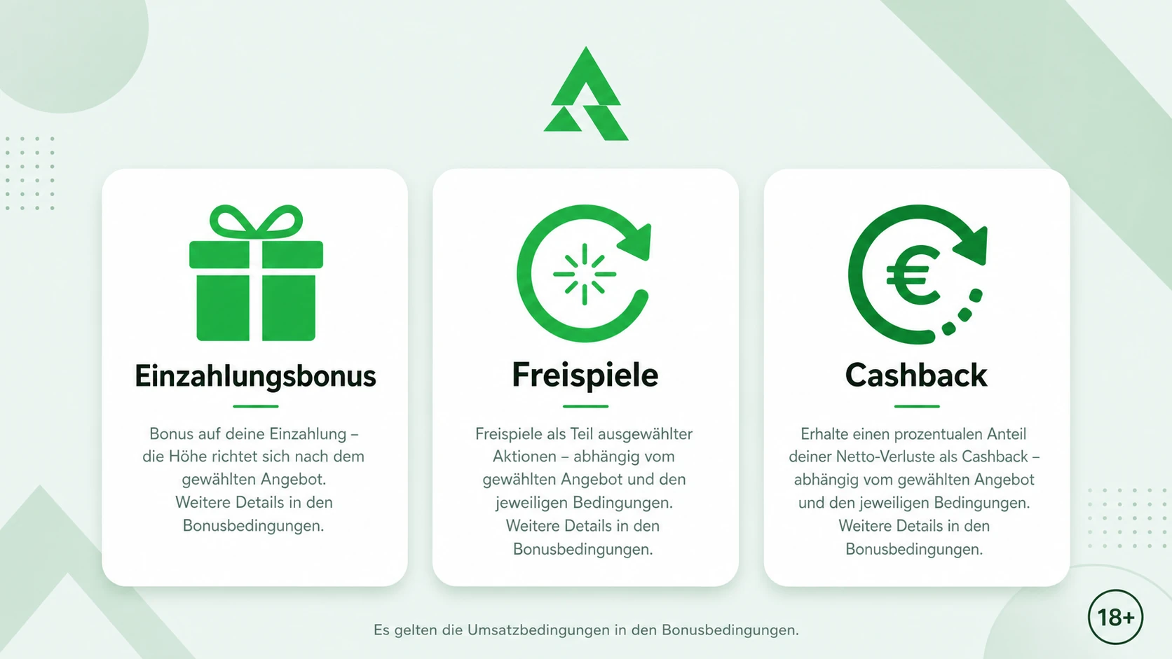 Bonusaktionen und Bedingungen